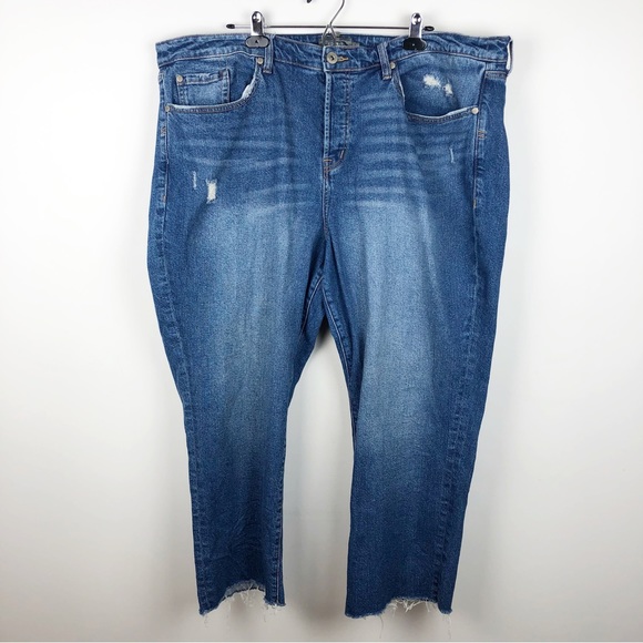 Torrid Stovepipe Straight Classic Denim High Rise Jeans Size 22 - Picture 2 of 12